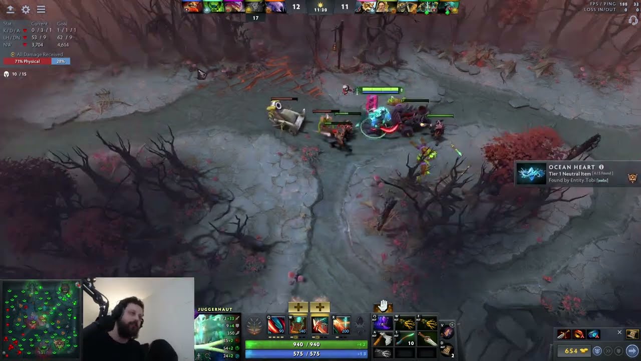 Gorgc RAGE and SMASH keyboard bec of bad suppport #dota2