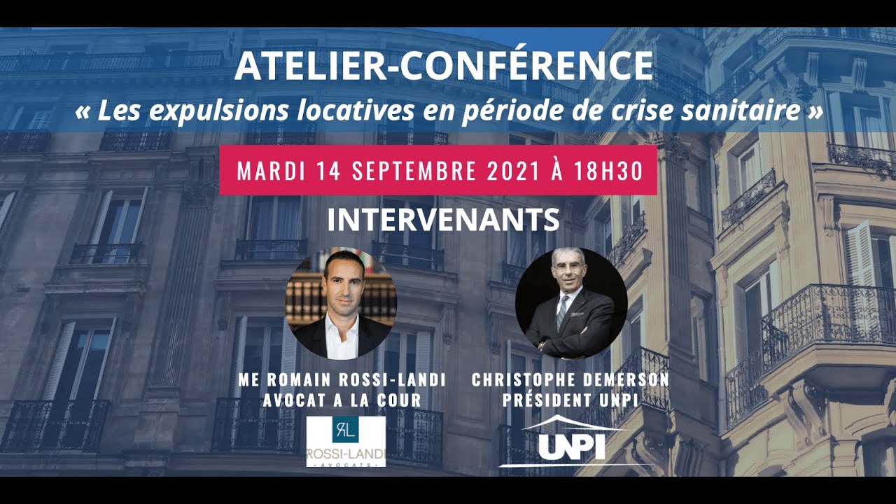 « Les expulsions locatives en période de crise sanitaire » Atelier-conférence UNPI