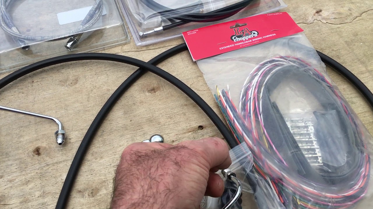 Harley Davidson Bagger apes cable extension kits 18-20 