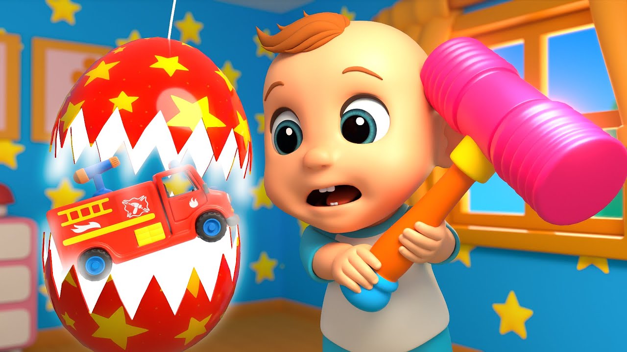 Surprise Eggs Kids Rhyme | Learn Colors & Animals | LuLu LaLa Nursery Music
