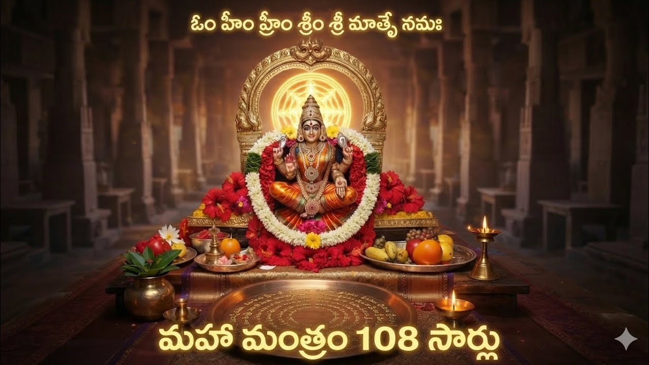 ఓం హీం హ్రీం శ్రీం శ్రీ మాత్రే నమః | 108 సార్లు అత్యంత శక్తివంతమైన మహా మంత్రం
