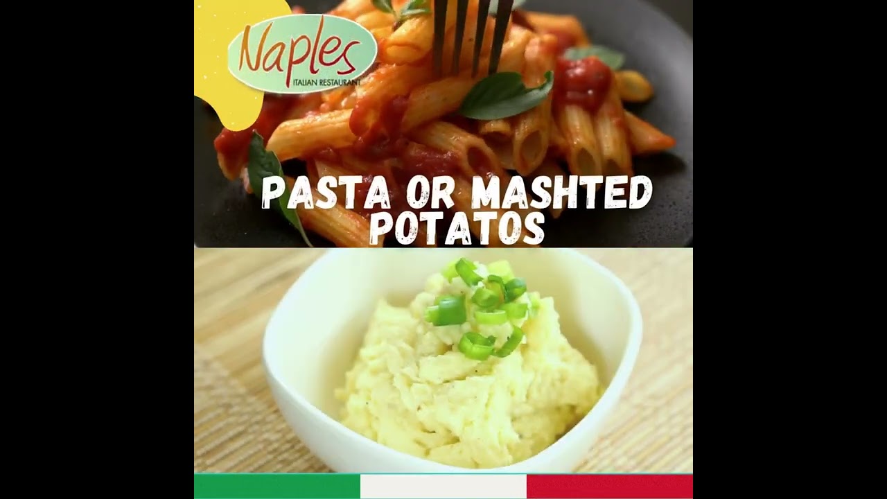 🍽️✨ Indulge in a Choice of Culinary Delights at Naples Italian Restaurant! 🌟