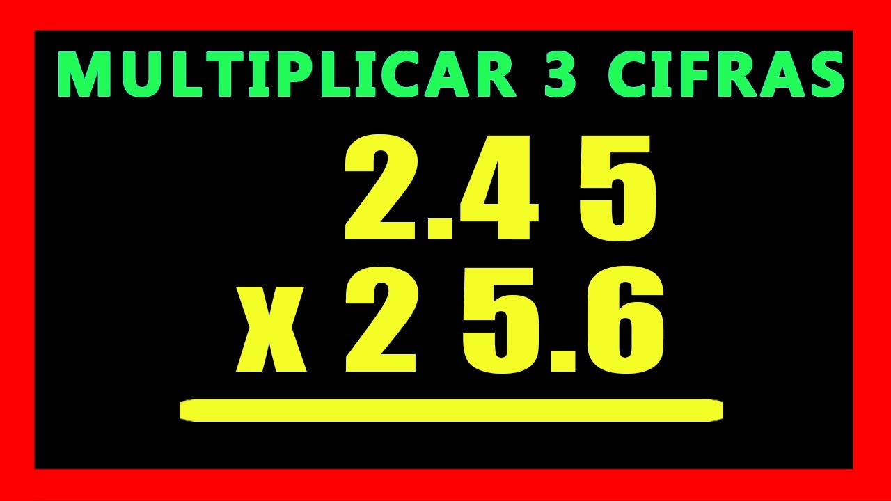 ✅👉 Multiplicaciones de 3 cifras con Punto Decimal
