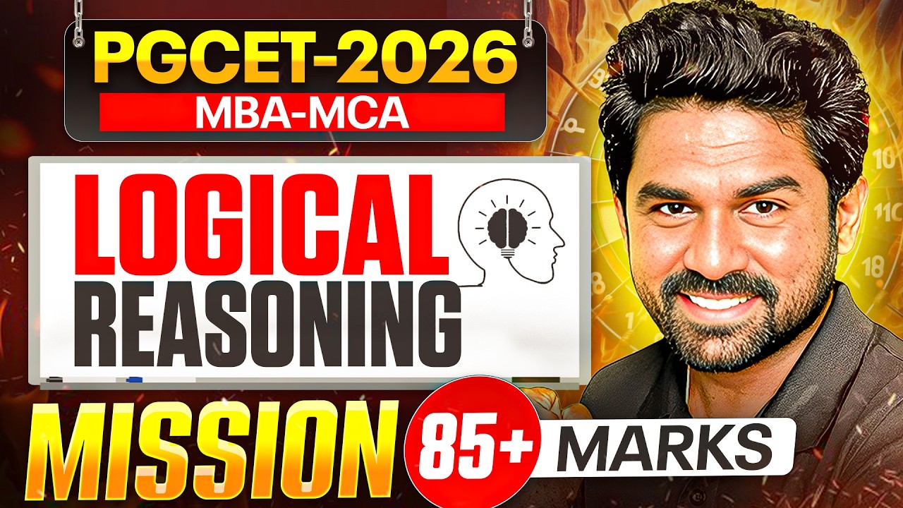 PGCET MBA MCA 2026 | Logical Reasoning 🔥| Dhruvika Academy | PGCET MBA| PGCET MCA #pgcet2026
