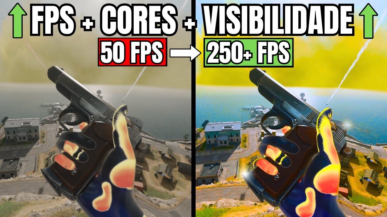 MELHOR CONFIGURAÇÃO DE GRAFICOS pro WARZONE (MUITO FPS)