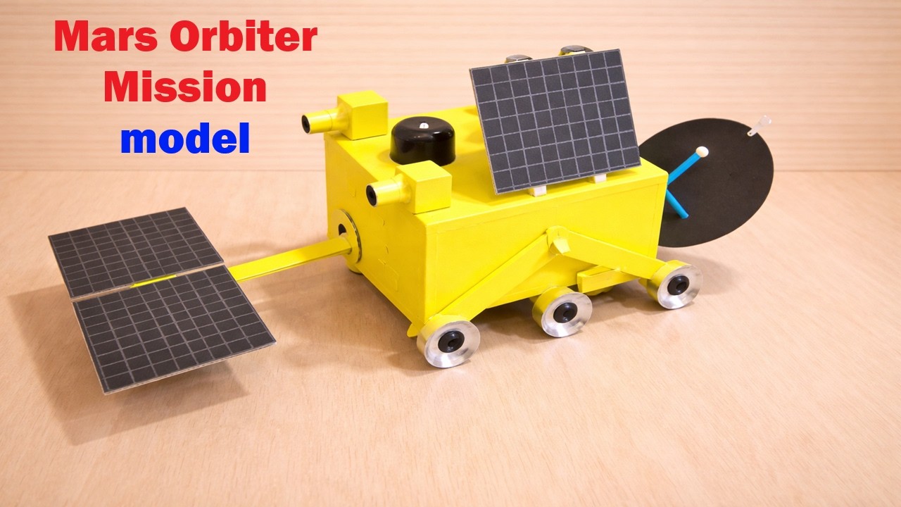 Mars Orbiter Mission model making using cardboard | DIY | Science project | howtofunda