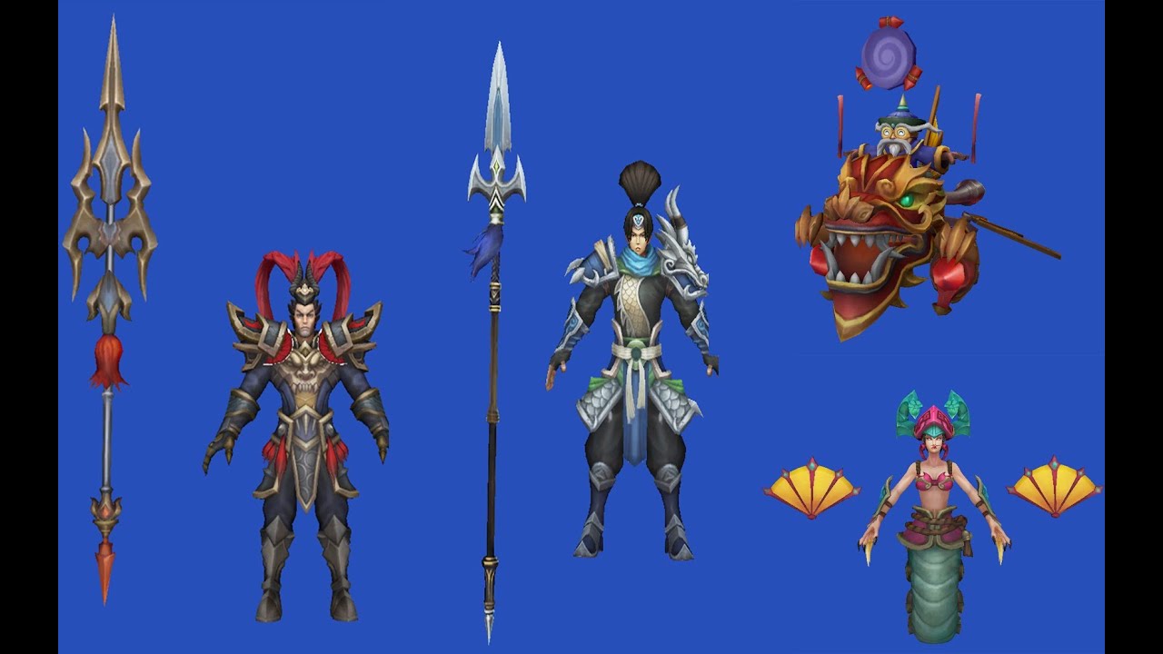 Warrring Kingdoms JarvanIV&Warring Kingdoms Xin Zhao,Dragonwing Corki,Jade Fang Cassiopeia