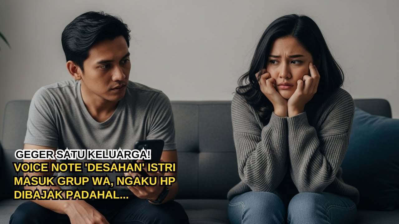 GEGER SATU KELUARGA! Voice Note 'Desahan' Istri Masuk Grup WA, Ngaku HP Dibajak Padahal...