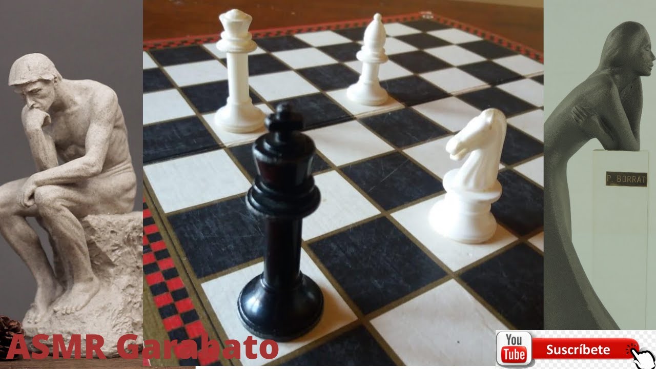 ASMR - Te enseño ajedrez. Parte I/chess (tapping, sounds, writing, talking)