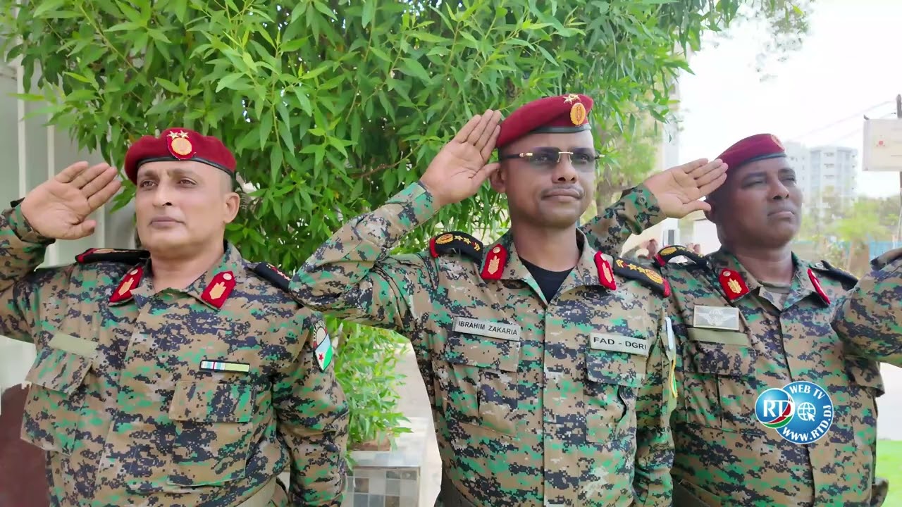 Cérémonie officielle à Djibouti : accueil du Général Anderson, Commandant US AFRICOM