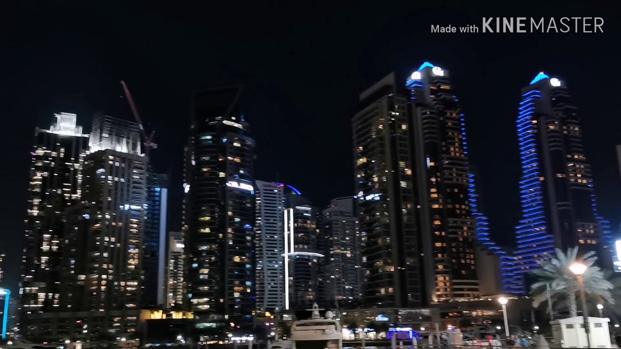 Dubai marina view at night | 13th