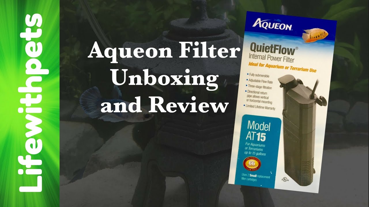 Aqueon QuietFlow Internal Filter Review and Unboxing.