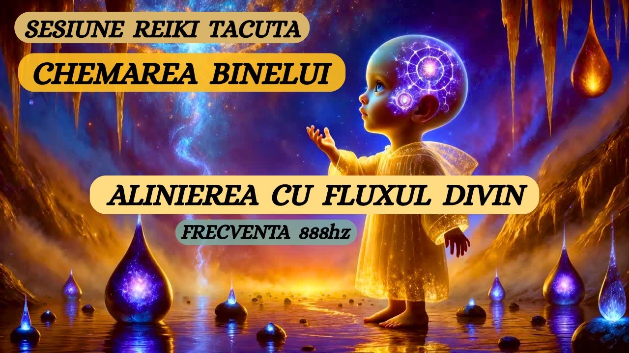 SESIUNE REIKI TĂCUTĂ • CHEMAREA BINELUI ȘI ALINIEREA CU FLUXUL DIVIN • 888HZ