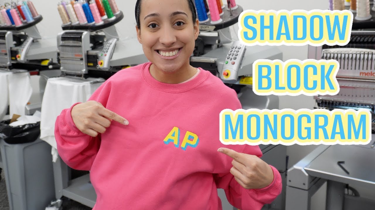 TRENDY ETSY EMBROIDERED MONOGRAM SWEATSHIRT! New Best Seller!