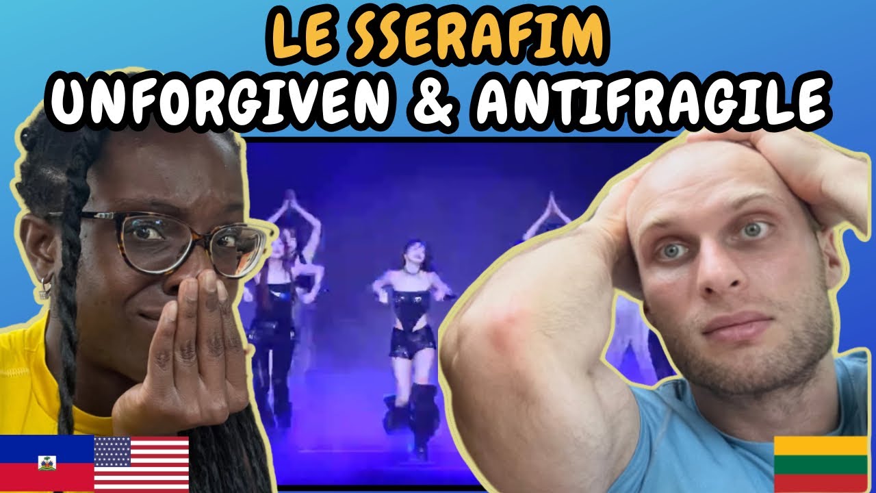 РЕАКЦИЯ НА LE SSERAFIM - UNFORGIVEN + ANTIFRAGILE (Концерт в туре «EASY CRAZY HOT» 250419)