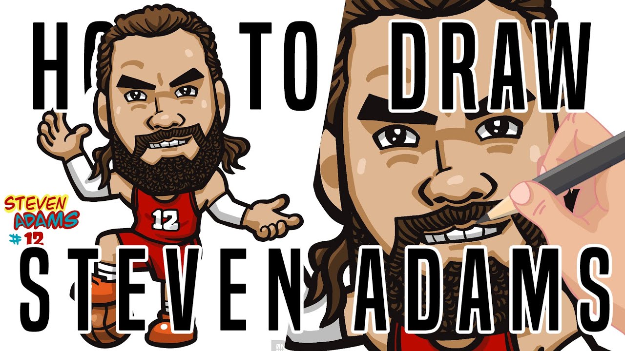 🏀HOW TO DRAW NBA PLAYER/Steven Adams/Houston Rockets/procreate painting/~🏀