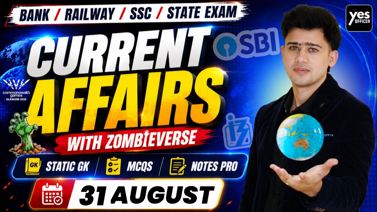 🔴31 August 2026 | Daily Current Affairs | For Bank, Insurance & SSC Exams
