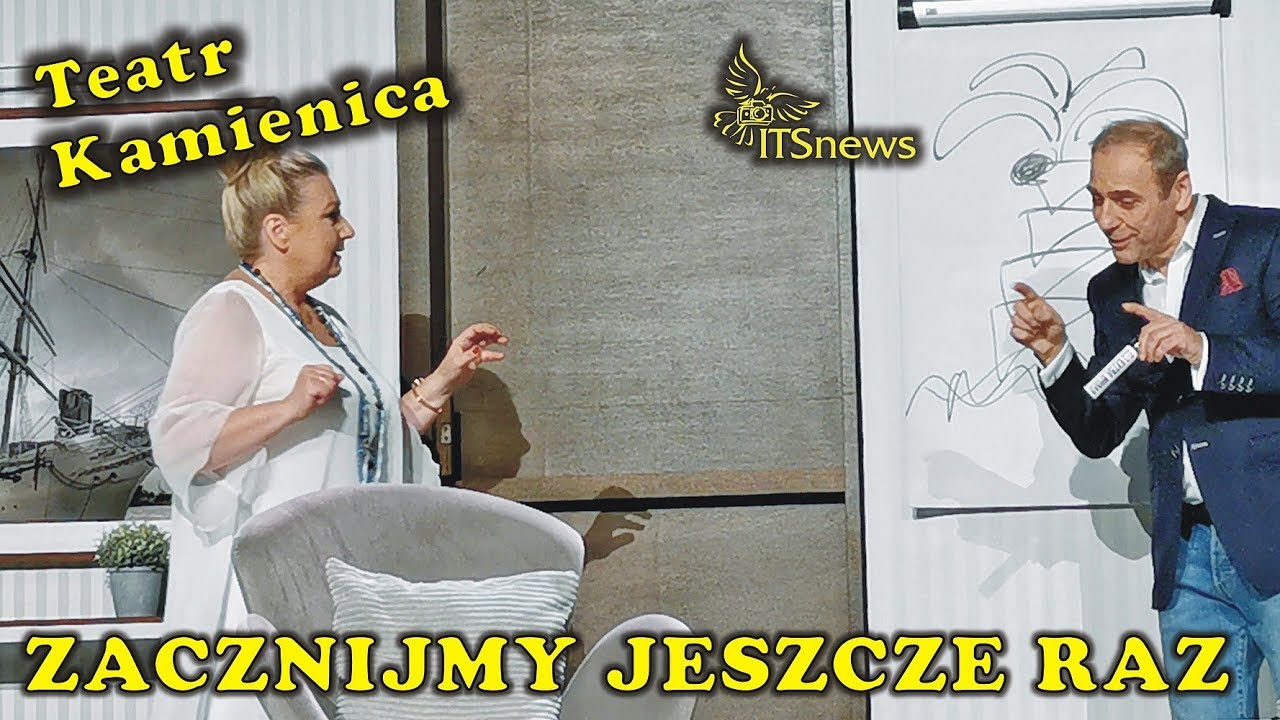 Teatr Kamienica. Zacznijmy Jeszcze Raz - Palma. Próba. Aldona Jankowska. Tomasz Sapryk.