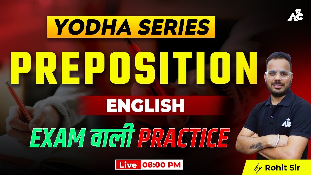 Preposition | Preposition in English | PSSSB Mahayudh | English for All Punjab Govt Exams | #26