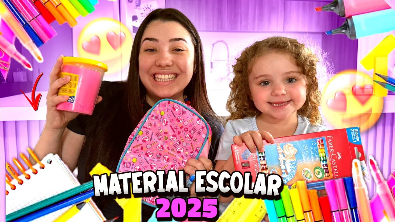 MATERIAL ESCOLAR DA DIVA de 2025 | *mostrei tudo*