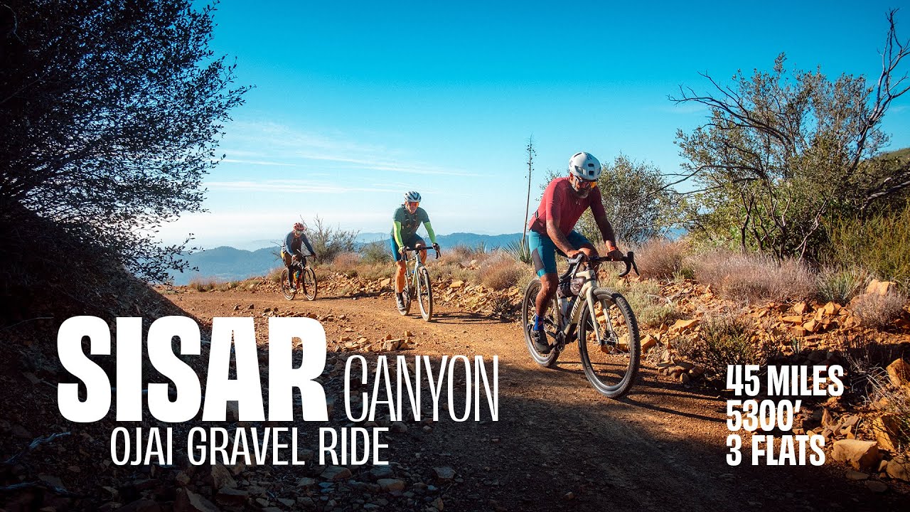 Sisar Canyon gravel and road bike ride around Ojai, CA.