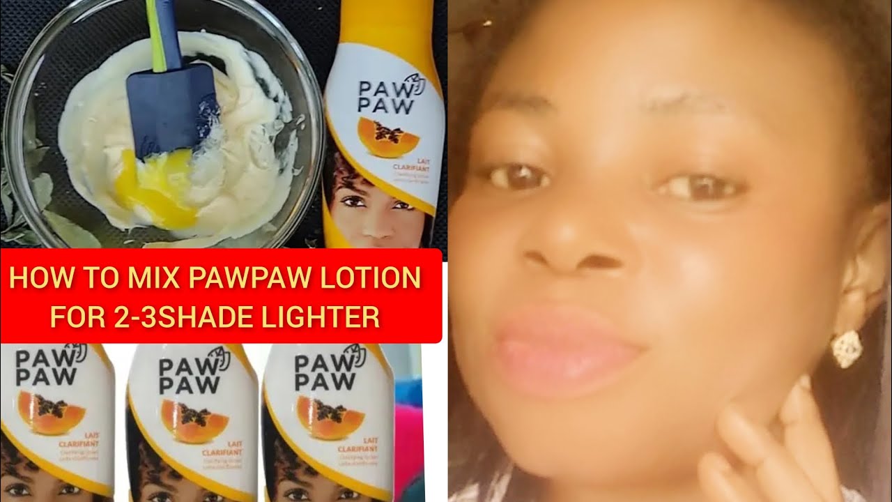 HOW TO PROMIX PAWPAW LOTION FOR SPOTLESS SKIN #trending #beauty
