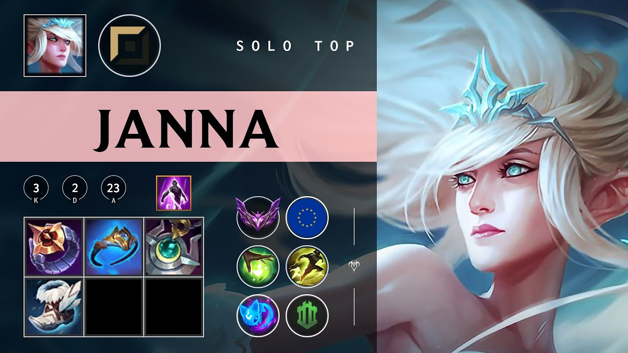 Janna Top vs Fiora - EUW Master Patch 26.06