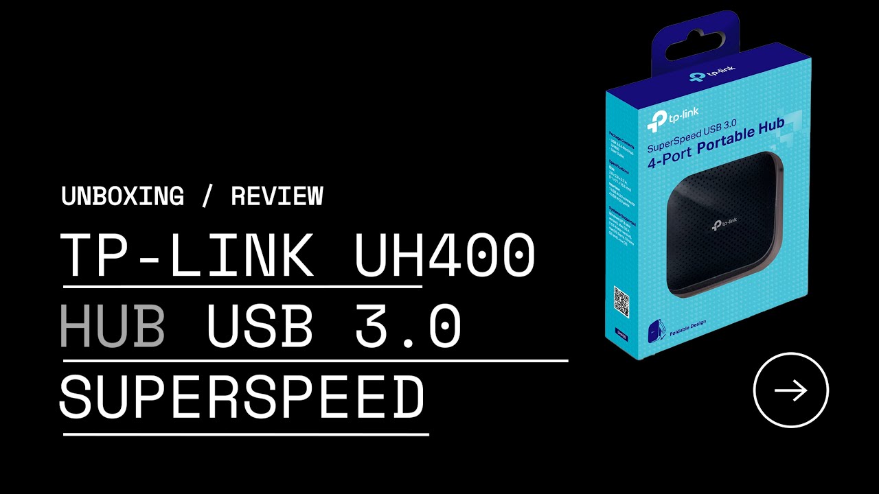 USB 3.0 x4 Hub concentrador portátil TP-Link UH400 en español