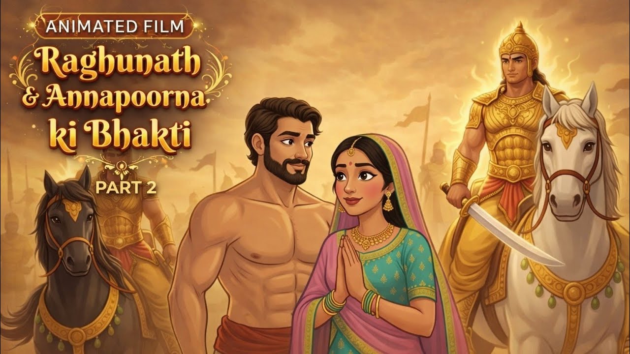रघुनाथ और अन्नपूर्णा की महान भक्ति | lord jagannatha and Raghunath | part 2 | AI Animated Film 