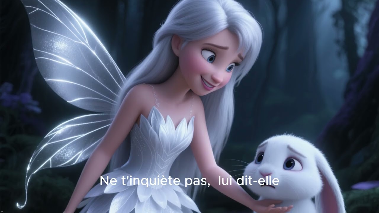 dans la Clairière des Murmures, vivait une petite fée nommée Lyra.✨Une HISTOIRE MAGIQUE 😪✨