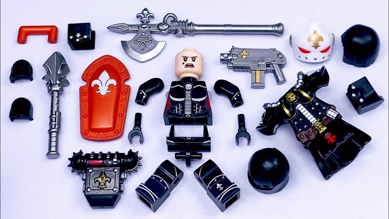Кастомная модель LEGO Warhammer 40k | Целестианские священнослужители | Неофициальные минифигурки