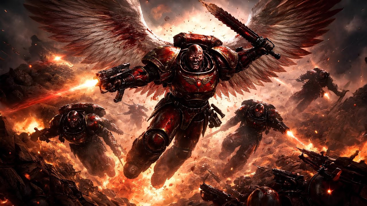 КРОВАВЫЕ АНГЕЛЫ — КРЫЛЬЯ В КРОВИ САНГВИНИЯ | WARHAMMER 40K METAL ПЕСНЯ 