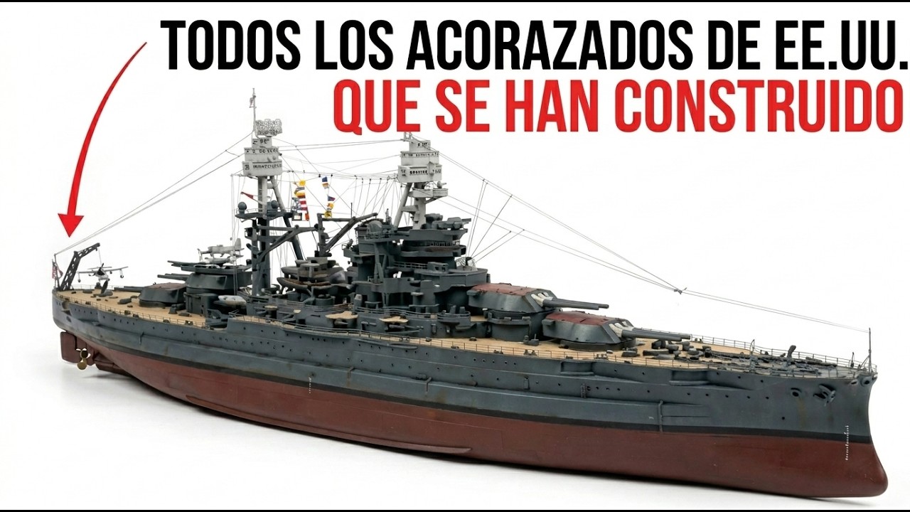 Todas las clases de acorazados estadounidenses construidas hasta la fecha