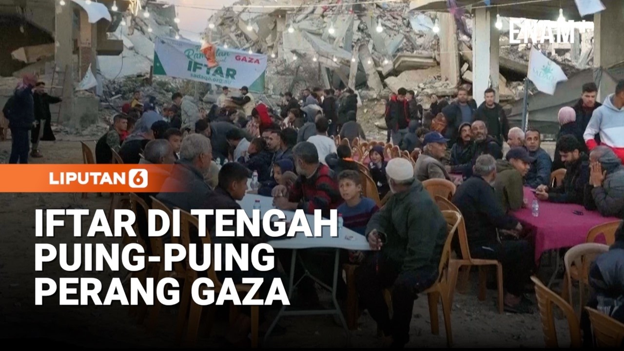 Memilukan, Iftar Di Tengah Puing Puing Perang Gaza | Liputan6