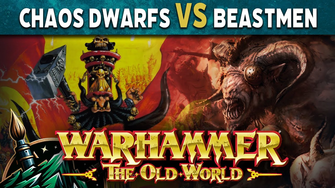 Chaos Dwarfs vs Beastmen Brayherds  - Warhammer The Old World Battle Report