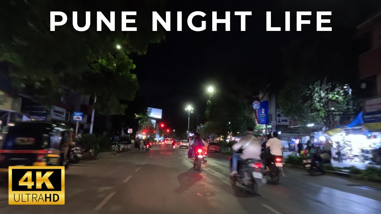 Night Life in Pune - 4K Drive
