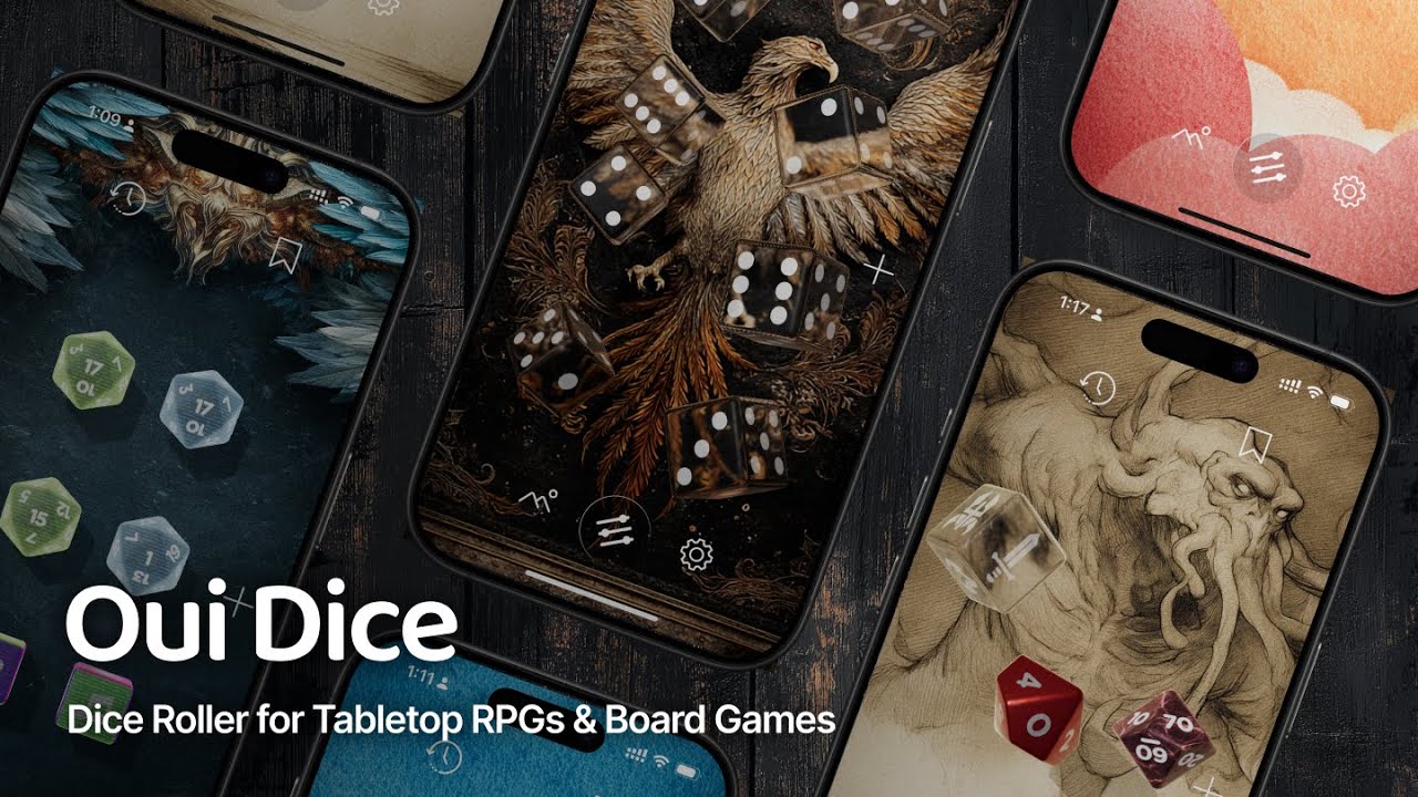 Oui Dice - Dice Roller for Tabletop RPGs & Board Games