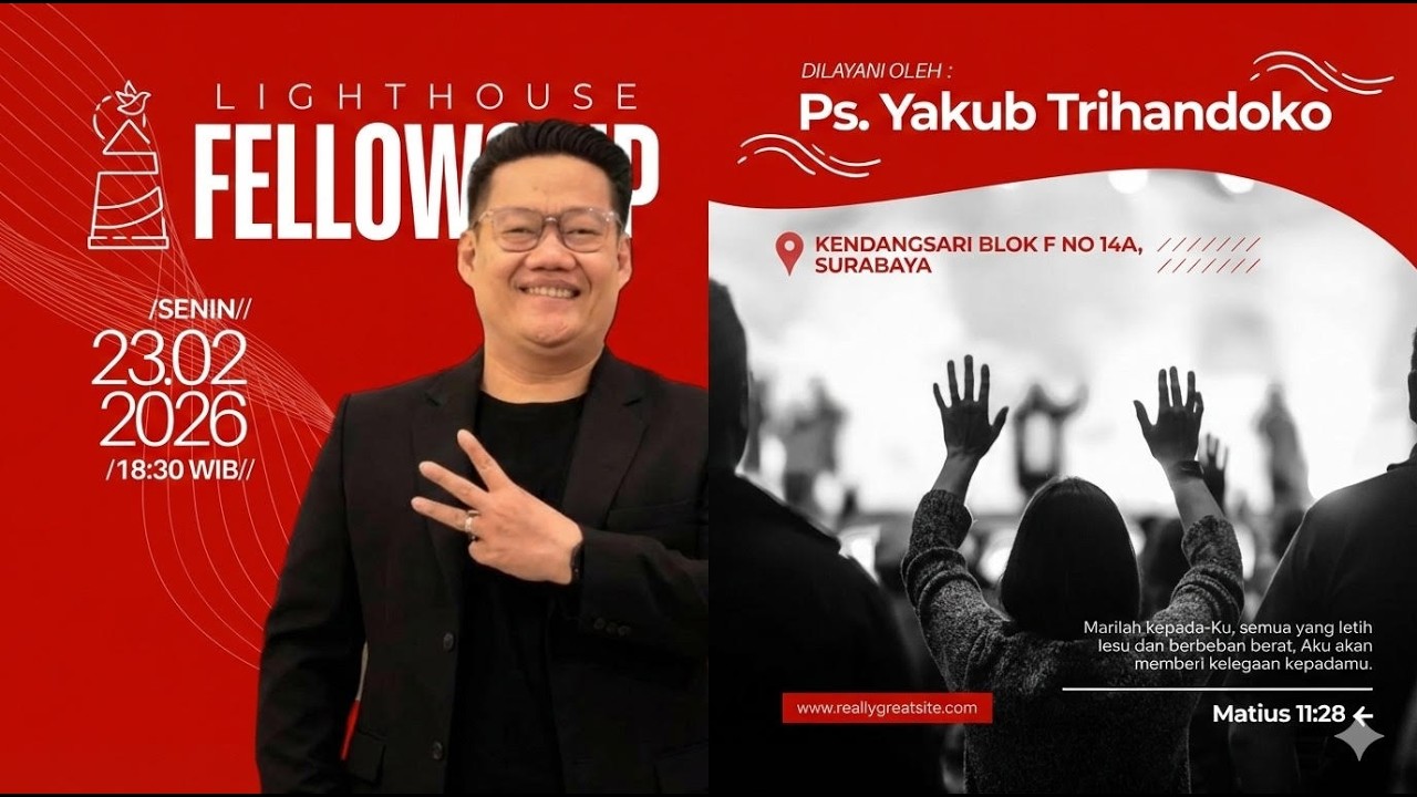 LIGHTHOUSE WORSHIP | PS. YAKUB TRIHANDOKO | 23 FEBRUARI 2026 | LIGHTHOUSE OF PRAYER AND WORSHIP