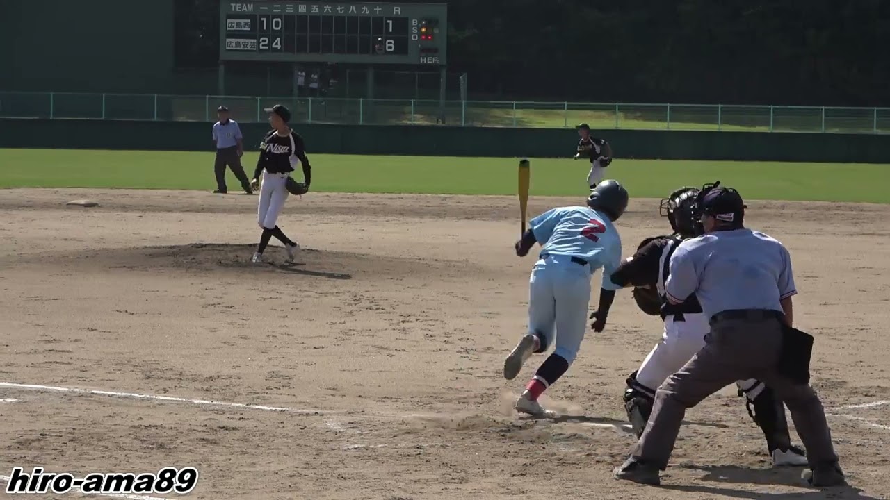 《中学硬式》【ダイジェスト】　広島西リトルシニア  対  広島安芸リトルシニア　《第１３回 北広島町長旗争奪・広島北リトルシニア野球大会 準決勝》