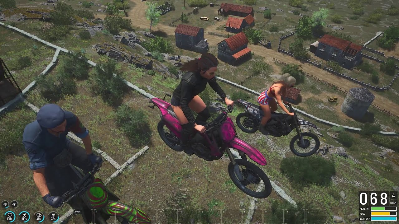 The greatest motorcycle race ever in SCUM 0.96