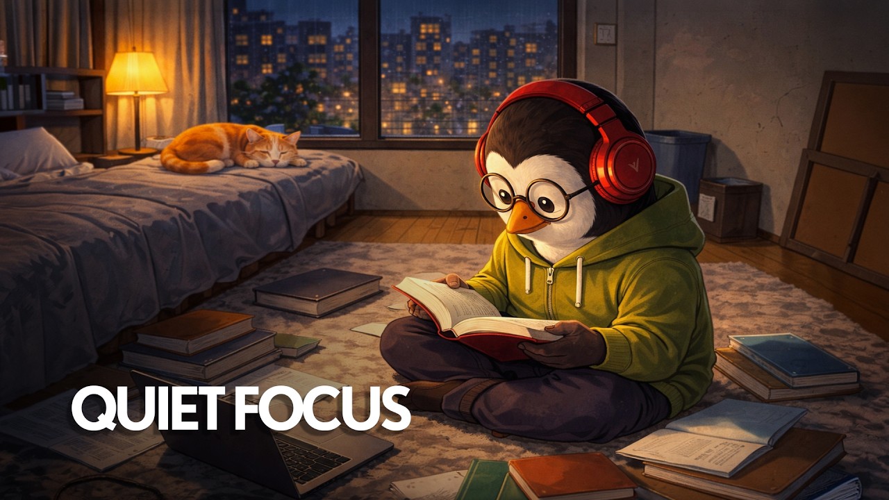 Quiet Focus Flute 🌙 | LoFi Focus Sessions for Deep Work (No Vocals)