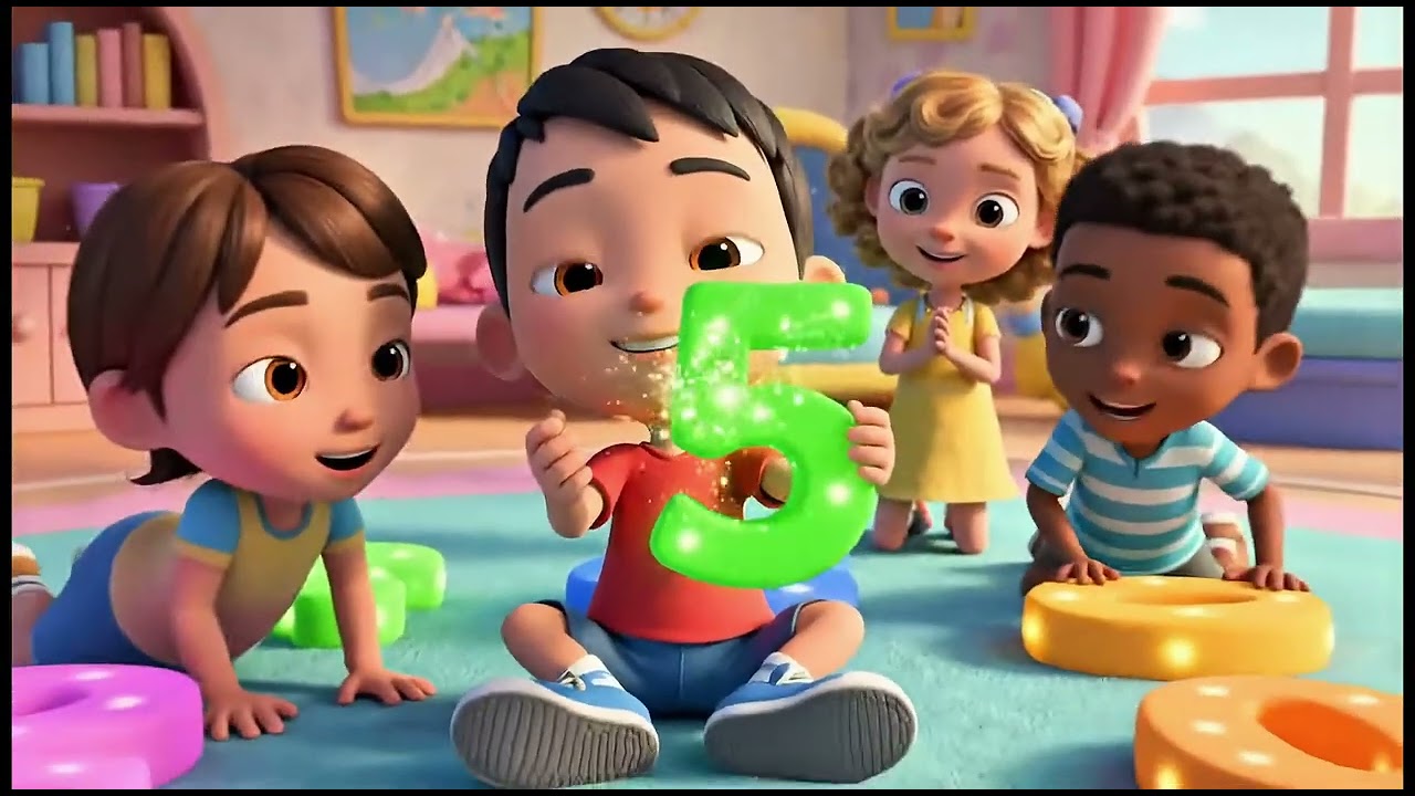 Learn Numbers 1–50 | Calm Counting Song for Preschool Kids #shorts