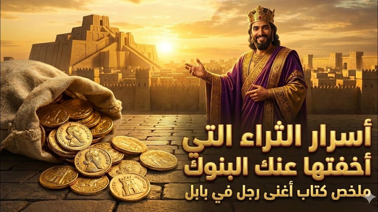 💰 أسرار الثراء التي أخفتها عنك البنوك 💵 ملخص كتاب أغنى رجل في بابل
