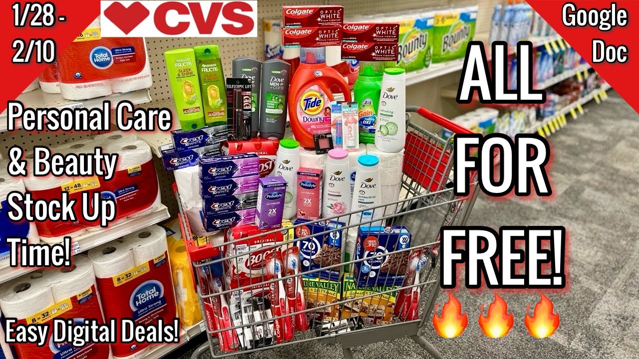 CVS Free & Cheap Coupon Deals & Haul | 1/28 - 2/10|Free Personal Care & Beauty 🥰|Learn CVS Couponing