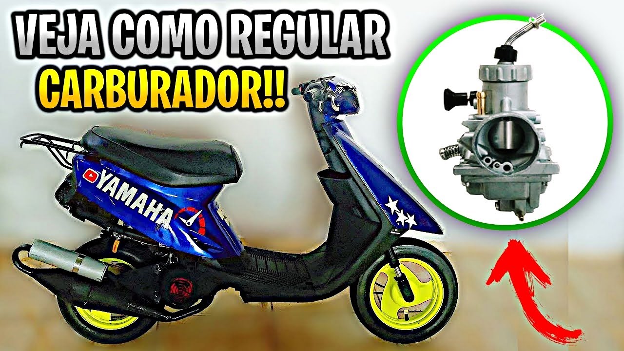 VEJA COMO REGULAR O CARBURADOR! Moto Yamaha jog 50cc scooter yamaha RD 135