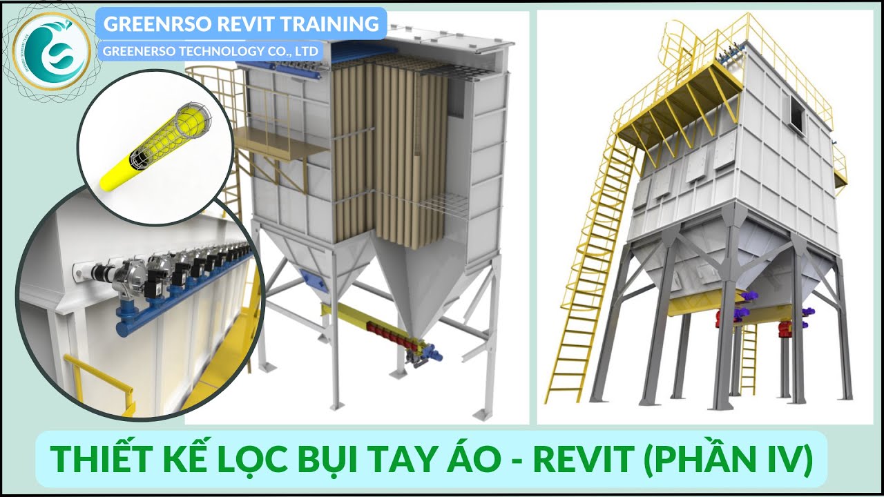 HỎI & ĐÁP #14 - THIẾT KẾ LỌC BỤI TAY ÁO - BAG FILTER (P4) - REVIT MÔI TRƯỜNG |GREENERSO TRAINING #56