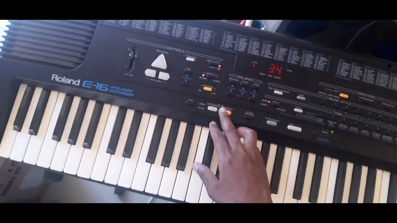 How to set Itende on Roland E-16