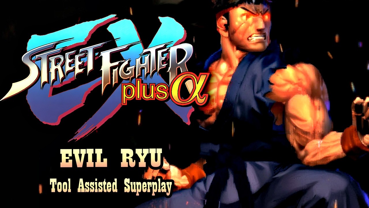 【TAS】STREET FIGHTER EX PLUS ALPHA (PSX \ 1997) - EVIL RYU