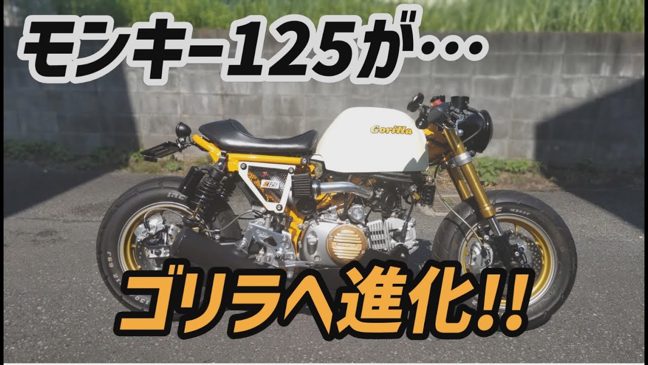 [Monkey 125] Наконец-то превратился в Gorilla 125! Его даже кастомизировали в стиле Cafe Racer! К...