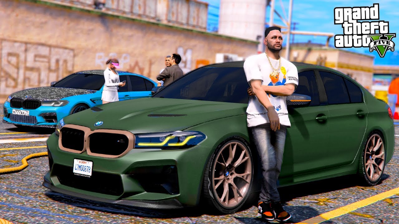 РЕАЛЬНАЯ ЖИЗНЬ В GTA 5 - КУПИЛ СЕБЕ BMW M5 CS С ПРОБЕГОМ! ЧУТЬ НЕ РАЗБИЛ БМВ В ГОРОДЕ! 🌊ВОТЕР